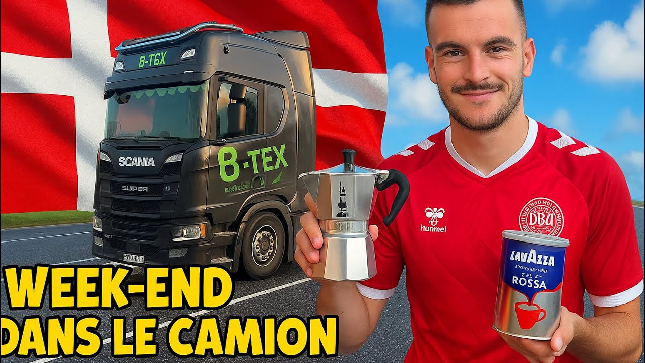 Mon week end dans le camion🚛🇩🇰 #Truckvlog29