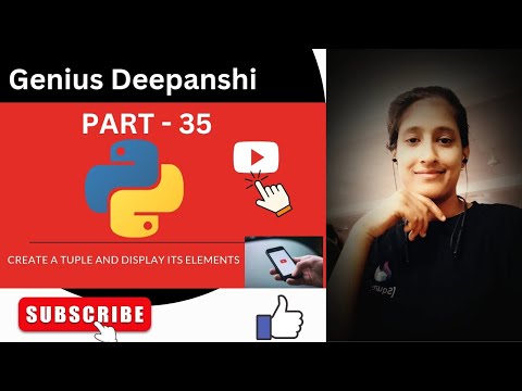 Create a tuple and display its elements in python