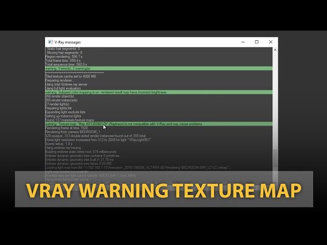Vray Warning Texture Map | How to fix it? - YouTube