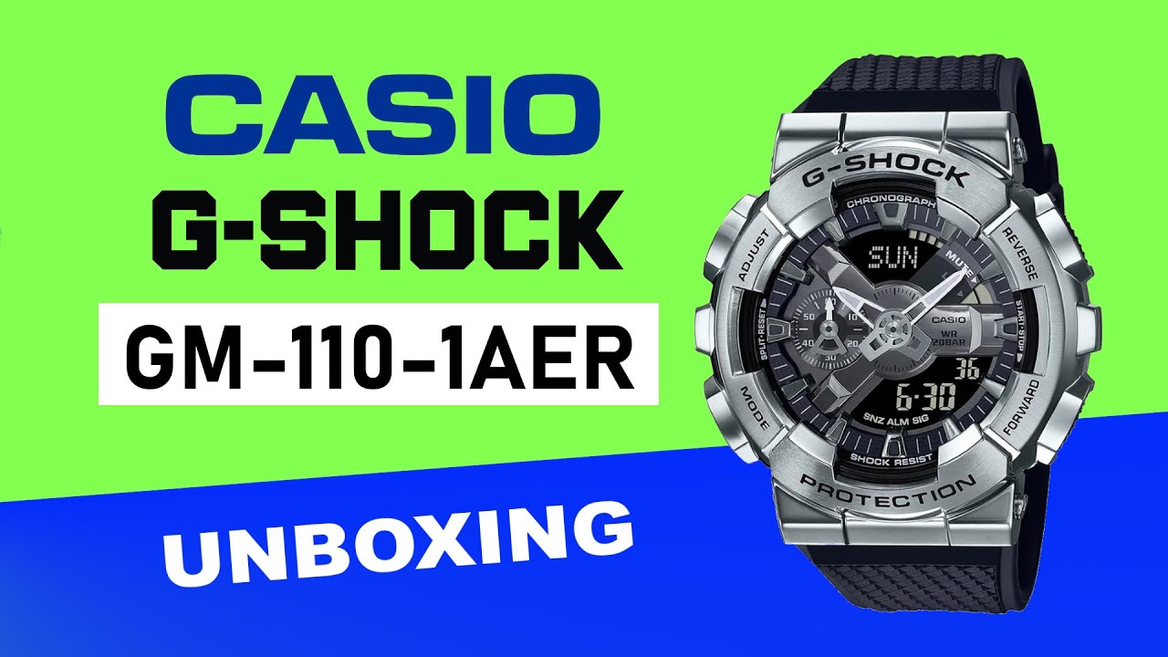 Casio G-Shock GM-110-1AER Unboxing HD - YouTube