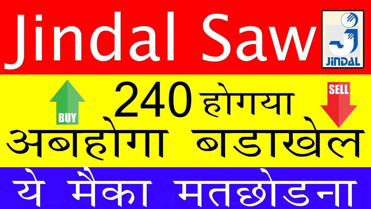 Current Share Price Of Jindal Saw Spg Pack Com