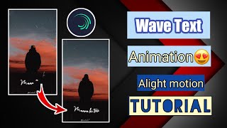 How to make WAVE TEXT Animation status video tutorial | status video kese banaye | lyrics status | screenshot 3