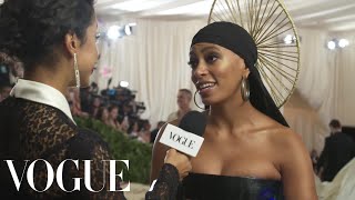 Famous Solange on Her Braided Halo & Performing With Beyoncé at Coachella | Met Gala 2018 With Liza Koshy Wealth