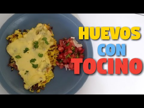 Cómo hacer huevo con tocino | Receta fácil