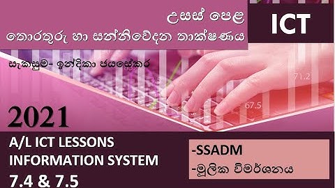 A/L ICT (පද්ධති සිංහලෙන්) Information Systems in sinhala- part 7.4 & 7.5(SSADM හා පද්ධති හඳුනාගැනීම)