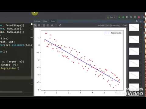 TensorFlow Linear Regression - Python - YouTube