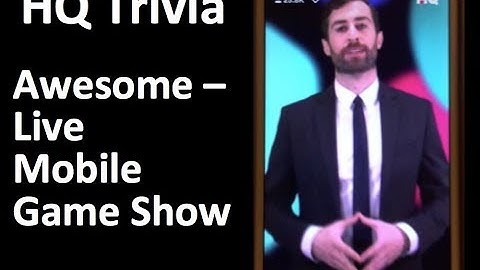 HQ Trivia Video Game in Action - How to Play