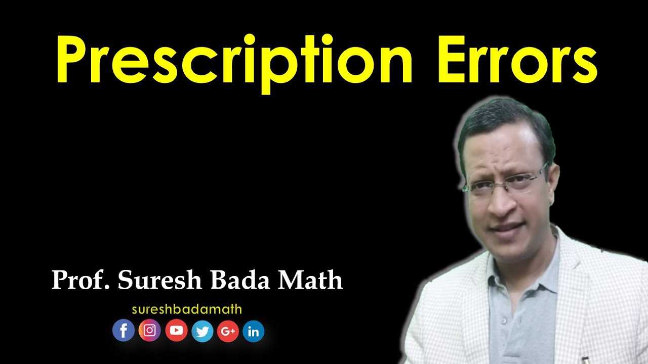 Prescription errors medication errors electronic prescription youtube