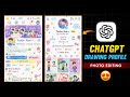 Trending Drawing Profile Photo Editing || Chatgpt Photo Editing Prompt || Trending Photo Editing