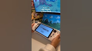 🤍my modded white steam deck #steamdeck #jjk #aesthetic #cozygaming