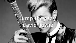 David Bowie Jump They Say karaoke songs karaoke lyrics