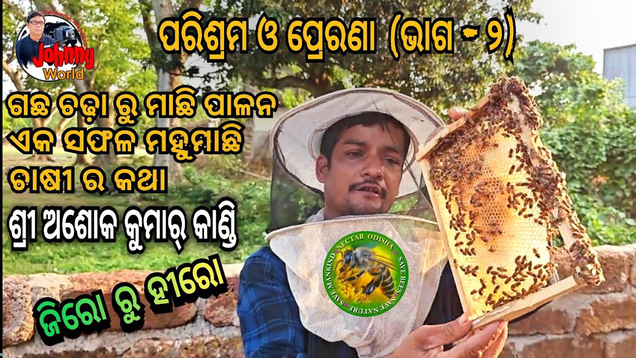 Art Of Beekeeping | Nectar Odisha | ଏକ ସଫଳ ମହୁ ମାଛି ଚାଷୀ |#NectarOdisha | #HoneyBeeFarmingInOdisha |