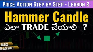 How to use Hammer  in Telugu | Price Action Step by Step I Lesson 2