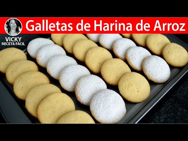 Galletas de Harina de Arroz  #VickyRecetaFacil 