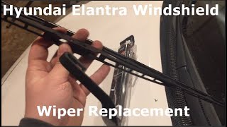 Windshield Wiper Blade Replacement (Hyundai Elantra) 2004 Hyundai Elantra Wiper Blades Size