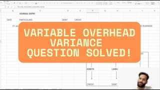 Variable Overhead Variance Question Solved ⚙️✅ | Spending & Efficiency Variance Explained