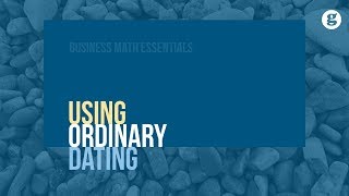 Using Ordinary Dating