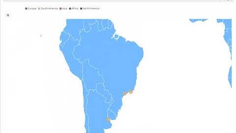 Interactive map visualization using Flourish Studio