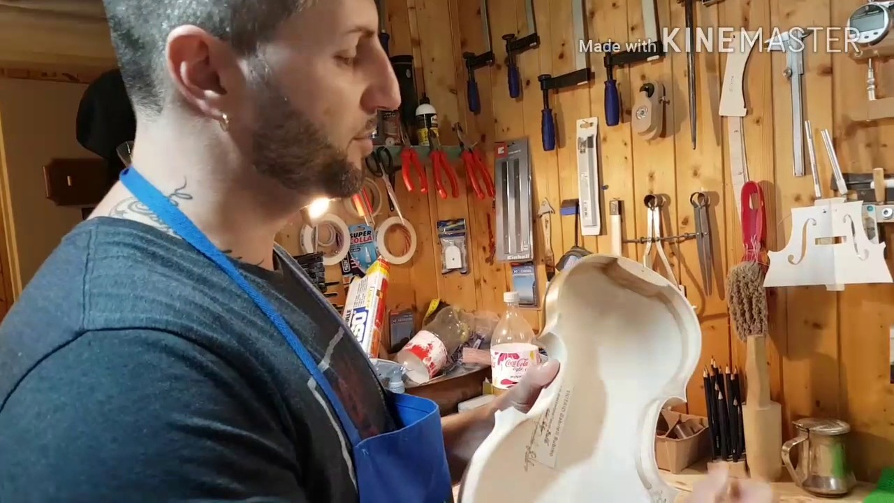 Costruzione violino nella bottega del Liutaio Gabrieli Rubino