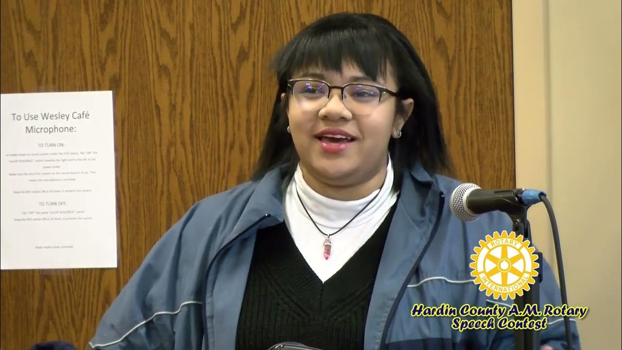 Hardin County A.M. Rotary Club Speech Contest 2022 YouTube