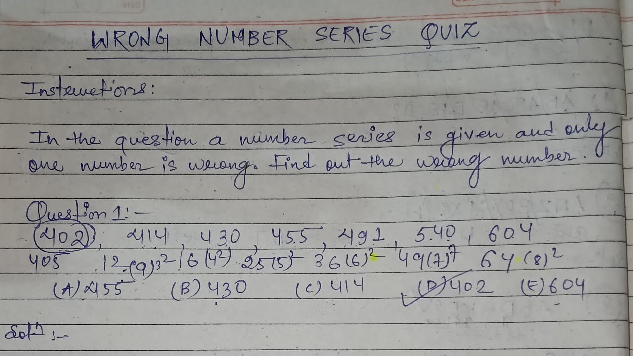 wrong number series mcq solved question with explanation #viral # ...