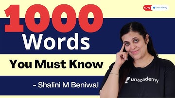 1000 most important vocabulary words for CAT 2021 | Verbal Ability (VARC) for CAT | Shalini Beniwal