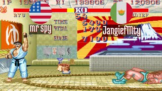 FT5 @sf2hf: mr spy (US) vs JangiefMty (MX) [Street Fighter II Hyper Fighting Fightcade] May 21