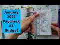 January 2021 Paycheck 3 Budget / MAGIC 🪄 month!!!