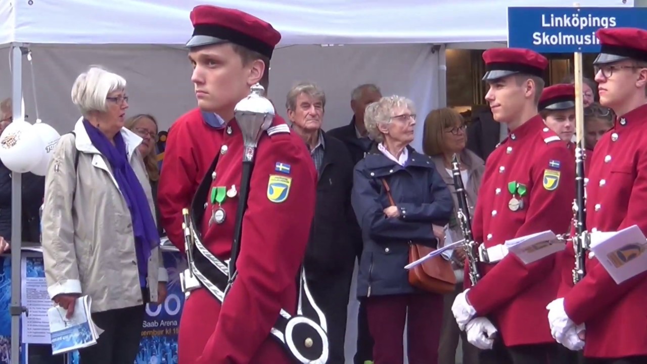 Linköpings Skolmusikkår - Gyllentorget 14/9 2019 - Svensk Blåsmusikfestival