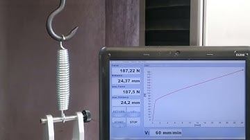Tensile Testing Springs to Measure Load Displacement
