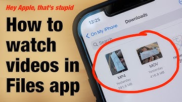 How to play videos in Files app (Hey Apple, that