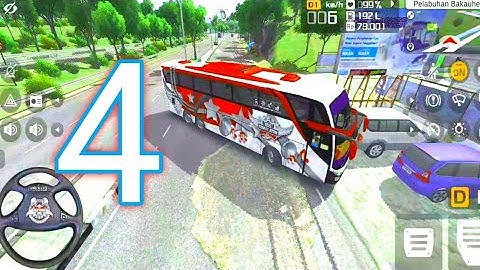 Bus Simulator Indonesia - Gameplay Part 4 Long Night Ride In Rain & Storm (iOS, Android)