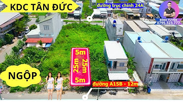 Chính chủ gửi bán lô đất đẹp giá ngộp nằm trên đường A15B KDC Tân Đức_Đức Hòa Hạ_Đức Hòa_Long an