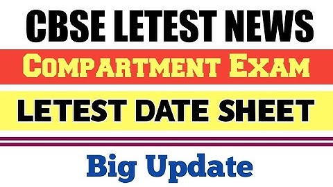Compartment Exam 2022 | Class 10 Compartment Exam Date Sheet 2022 | CBSE latest news | #theeasystudy
