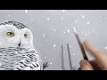 How to Paint Falling Snow with Acrylics