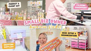 Small Business Amazon Haul: Aesthetic Desk Setup, Orgnisation, Content Creation & Markets