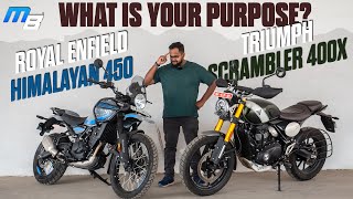 Royal Enfield Himalayan 450 vs Triumph Scrambler 400X - What’s Your Purpose? | MotorBeam