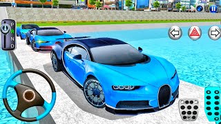 New Blue Bugatti Chiron Racing River Bridge Driving - 3D Driving Class 2026! Android Gameplay screenshot 4