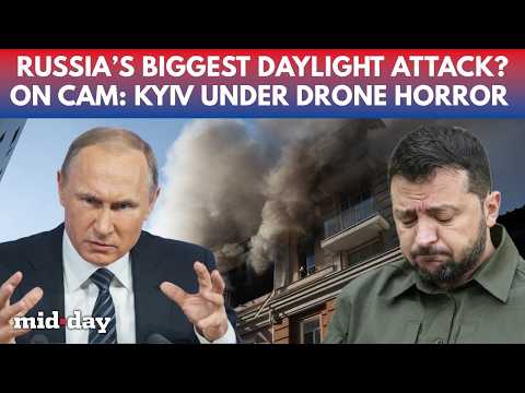 Russia HAMMERS Kyiv In SHOCKING Daylight Drone Barrage; Railways, Fuel Stations And Infra HIT