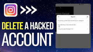 How to Delete a Hacked Instagram Account Without Credentials (2024 Update) Profile