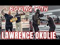 Boxing with WBO champion Lawrence Okolie