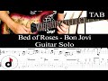 BED OF ROSES Bon Jovi Richie Sambora SOLO Guitar Cover TAB mp3