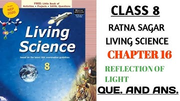 Class 8 | Chapter 16 | REFLECTION OF LIGHT | QUE. & ANS. | RATNA SAGAR | LIVING SCIENCE @nksclasses