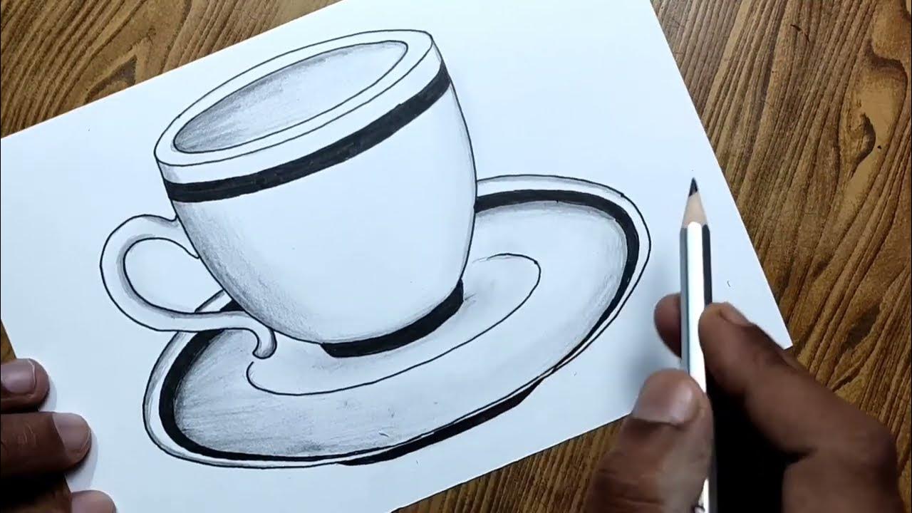 Cup Plate Drawing Easily Easy Way To Draw Cup Plate Step By Step YouTube cup-plate-drawing-easily-easy-way-to-draw-cup-plate-step-by-step-youtube