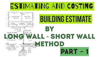 Long Wall Short Wall Method ǀ Estimating and Costing ǀ Building Estimate ǀ Part- 1