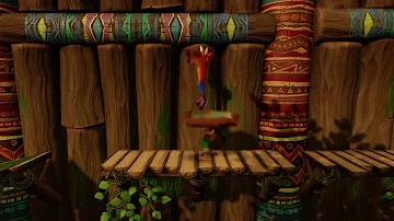 How do you get past the man in Crash Bandicoot?