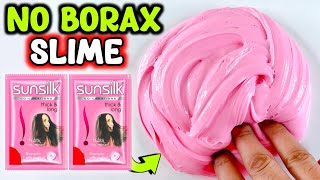 NO BORAX❌ SHAMPOO SLIME💦 How to make Buttery Gloss Slime with Sunsilk Shampoo Without Borax [ASMR]