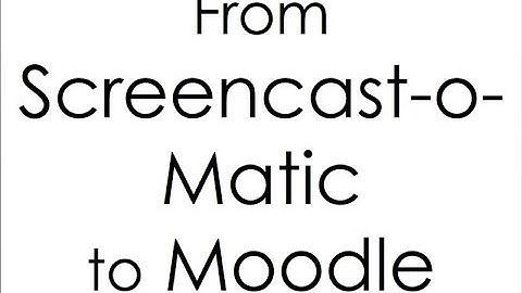 Recording a desktop video with Screencast-o-Matic