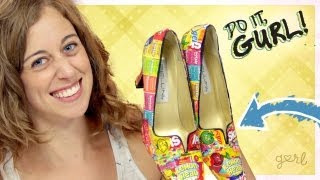 Decoupage Shoes - Do It, Gurl