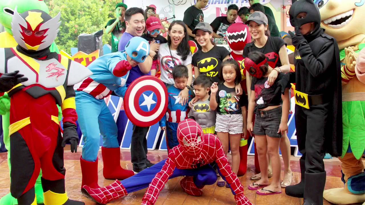 KESERUAN SPLASH PARTY ALA SUPERHEROES DI AMANZI WATERPARK - HIRAKA BIRTHDAY PARTY